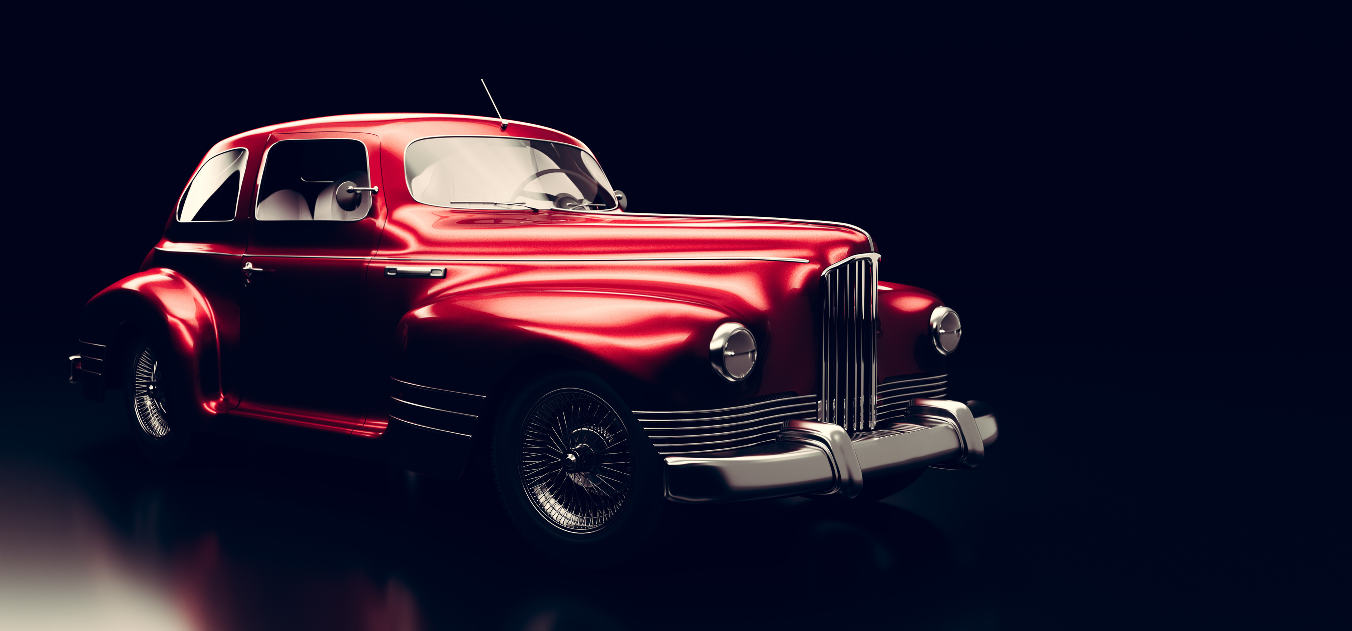 Red Vintage Car